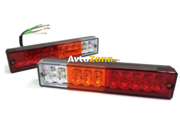 Комплект LED стопове мигач задна светлина 12v за камион бус ТИР ремарке - Avtozona