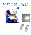 Комплект от 2 броя LED ЛЕД Крушки 6 SMD T10 W5W 12V Бяла Светлина Бели 6000К Photon EXCLUSIVE серия - Avtozona