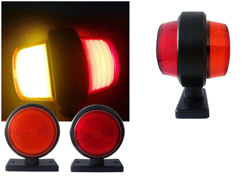 Комплект от 2 броя 12-24V ЛЕД LED Диодни Странични Маркери Рогчета Светлини неон