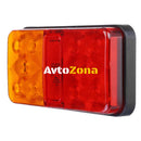 Комплект от 2 броя LED Лед Диодни Стопове Стоп Задна Светлина Slim 12V За Камион Ремарке Бус Ван Каравана и др. 15 cm x 8 cm - Avtozona