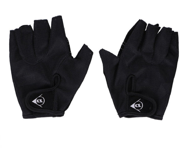 Комплект от 2 броя ръкавици за колело велосипед без пръсти черно размер M DUNLOP - Avtozona