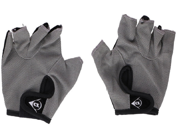 Комплект от 2 броя ръкавици за колело велосипед без пръсти сиво-черно размер M DUNLOP - Avtozona