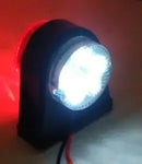 Комплект от 2 броя -12-V24V LED ЛЕД Гумени Диодени Странични Маркери Рогчета Светлини За Камион Ремарке Платформа Червено-Бяло - Avtozona