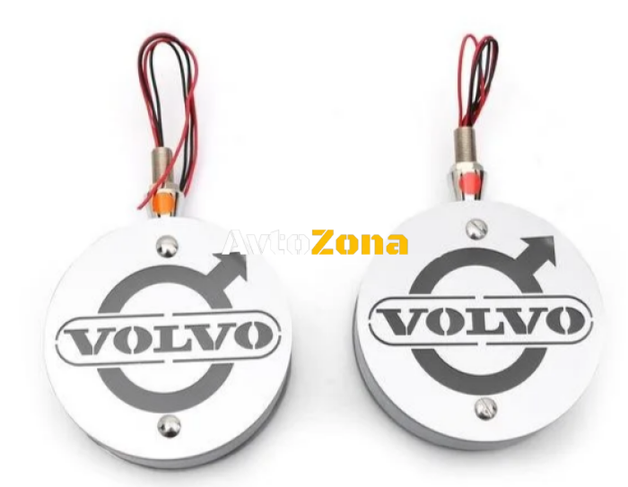 Комплект от 2бр Светодиодни LED Лед Габарити Обеци 24V бяло-червено VOL - Avtozona