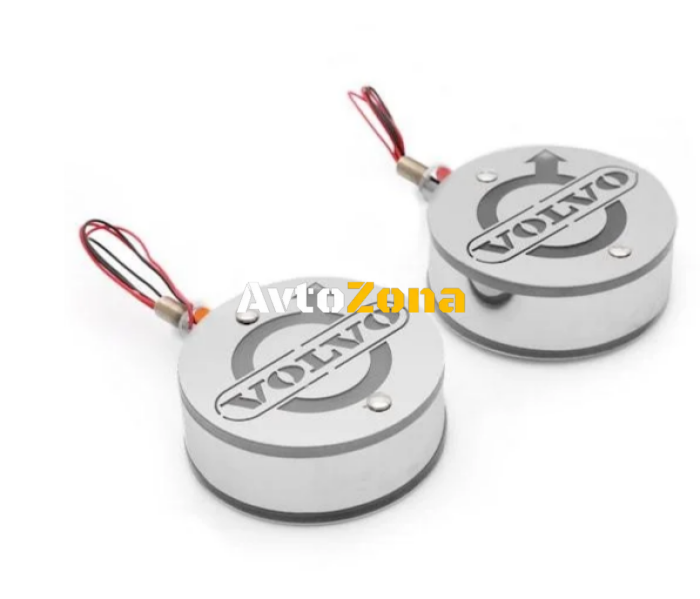 Комплект от 2бр Светодиодни LED Лед Габарити Обеци 24V бяло-червено VOL - Avtozona