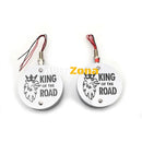 Комплект от 2бр Светодиодни LED Лед Габарити Обеци 24V оранжево-червено King - Avtozona