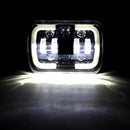 Комплект от 2бр. универсалeн 5x7 инча ЛЕД LED фар лампа халоген 12V-24V къси/дълги