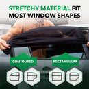 Комплект от 2бр универсални сенници комарници за странични стъкла за автомобил - Avtozona