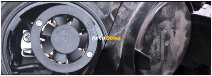 Комплект Умалени Мини Лед Led Диодни Крушки H4 Х4 12V 24V 72W 10000lm За Фарове Can Bus без Грешки къси/дълги - Avtozona