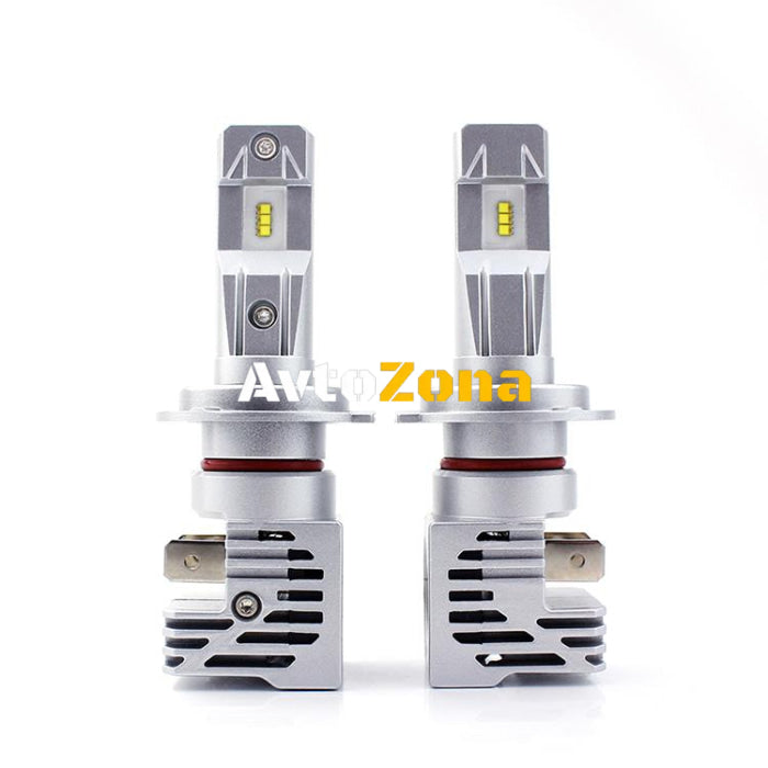 Комплект Умалени Мини Лед Led Диодни Крушки М3 H7 Х7 12V 24V 50W 5000lm за Трактори Мотоциклети Мотори Автомобили - Avtozona
