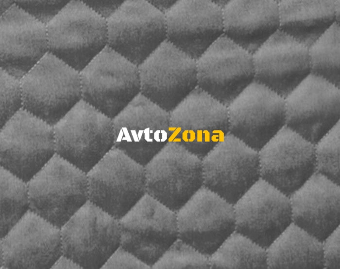 Комплект универсални 2 + 1 калъфи/тапицерия за бус - мек текстил - сиви - Avtozona