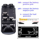 Копче Бутон За Вграждане за LED Лед Бар Халоген,Работна Лампа Светлини 12V - 24V Надпис WORK LAMP Синя Светлина - Avtozona