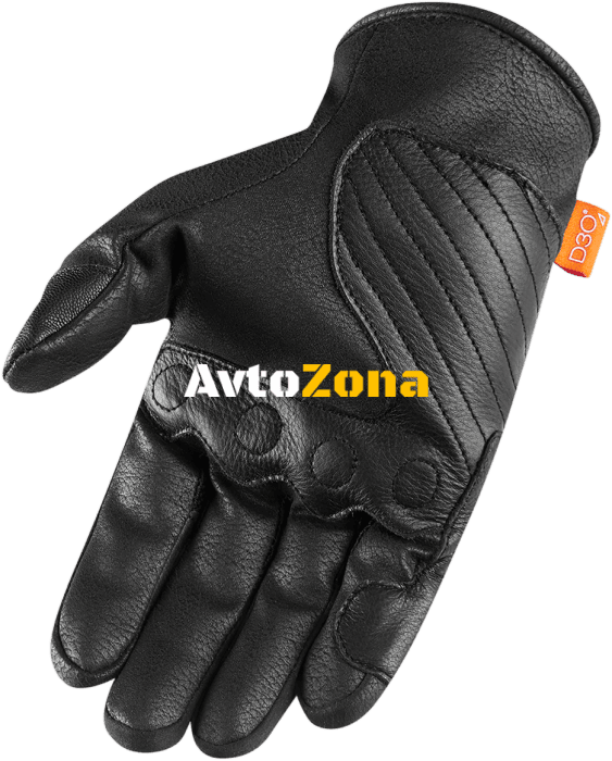 Кожени мото ръкавици ICON CONTRA2 - BLACK - Avtozona