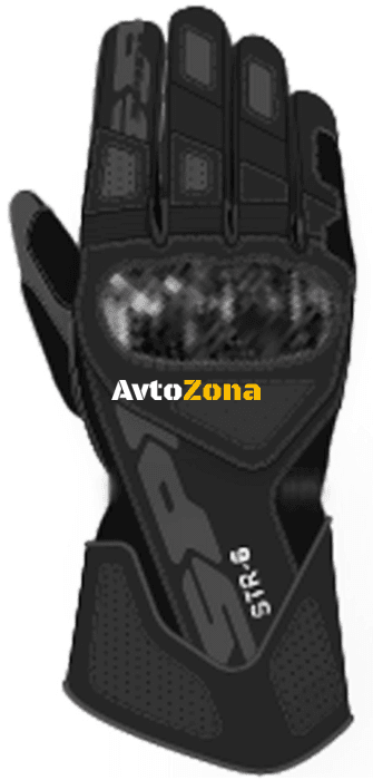 Кожени мото ръкавици SPIDI STR-6 Black - Avtozona