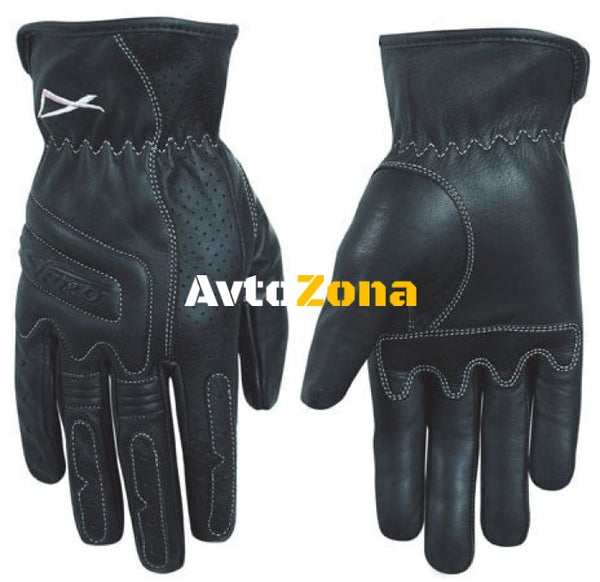 Кожени ръкавици A-PRO ROADER - BLACK - Avtozona