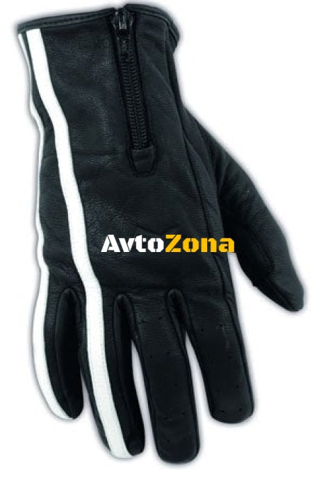 Кожени ръкавици A-PRO GRAN TORINO BLACK/WHITE - Avtozona