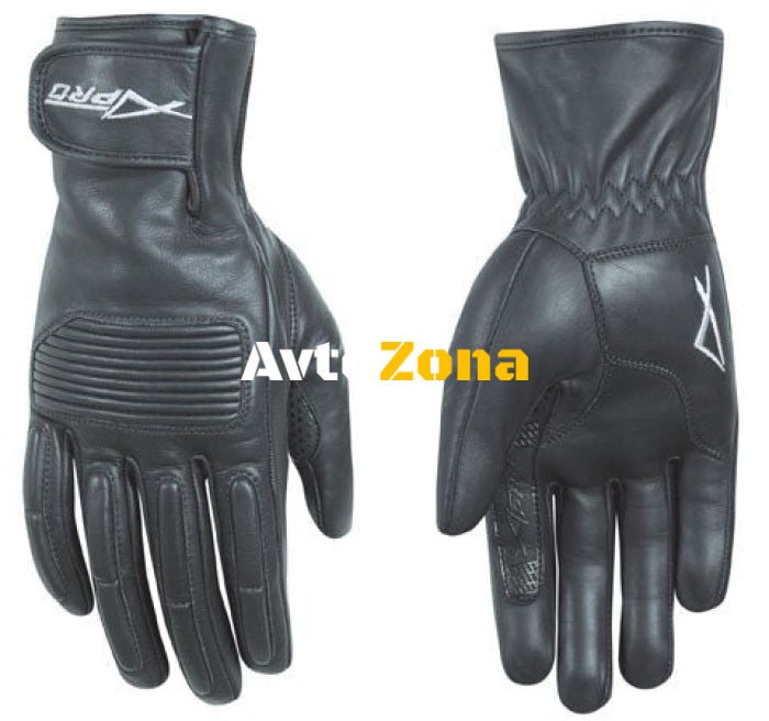 Кожени ръкавици A-PRO MONZA BLACK - Avtozona