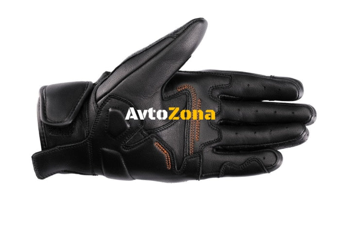 Кожени ръкавици SECA CUSTOM R PERFORTED BLACK - Avtozona