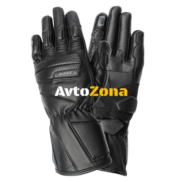Кожени ръкавици SECA JOURNEY II HTX BLACK - Avtozona