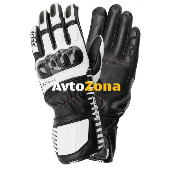 Кожени ръкавици SECA MERCURY IV BLACK/WHITE - Avtozona
