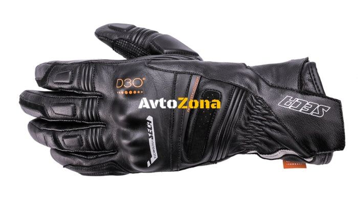 Кожени ръкавици SECA TURISMO III BLACK - Avtozona