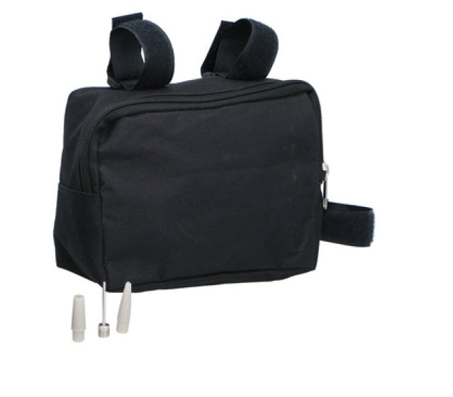 Крачна мини помпа с манометър и 3 накрайника с чанта за съхранение за помпане на гуми на велосипеди и др. DUNLOP - Avtozona
