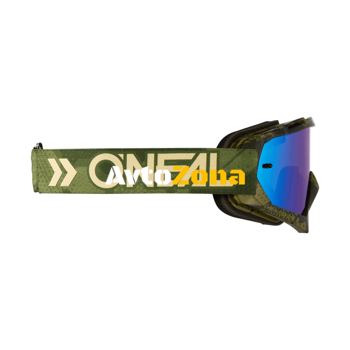 Крос очила O`NEAL B-10 CAMO V.22 MILITARY GREEN - RADIUM BLUE - Avtozona