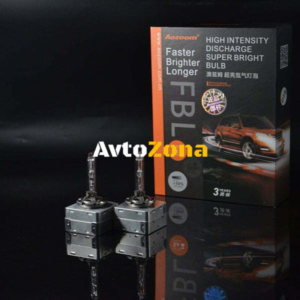 Крушка D1S - 5500K + 50% повече светлина Aozoom - с 3г. гаранция - Avtozona