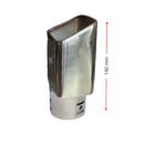 Накрайник за ауспух - Единичен, правоъгълна форма