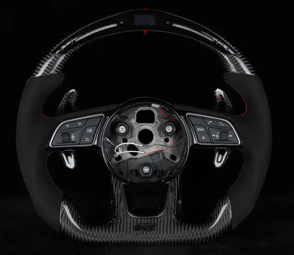 LED ALCANTARA UNIQUE Custom Волан за Audi A3 A4 B9 A5 RS3 RS4 RS5 S3 S4 S5 RS6 RS7 - Avtozona
