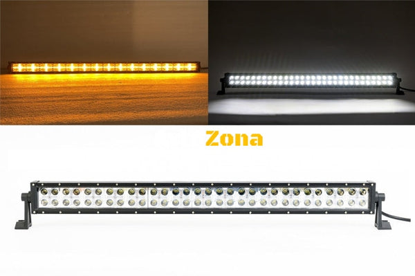 LED БАР - Прожектор Бяла и Оранжева Жълта Светлина 180W - 80 см - Avtozona