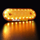 LED Диоден Габарит Със Стойка Червен или Жълт Цвят Маркер 20 Диода 12V - 24V - Avtozona