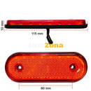 LED Диоден Габарит Със Стойка Червен или Жълт Цвят Маркер 20 Диода 12V - 24V - Avtozona