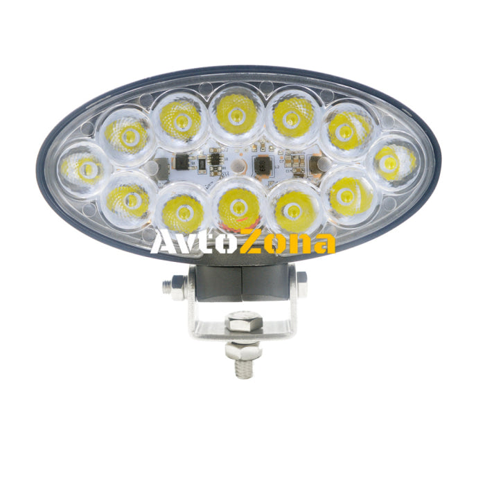 ЛЕД Диоден Халоген LED фар - 5100lm 178mm 60W PRO - Трактор Комбайн - John Deere 6195R - Avtozona