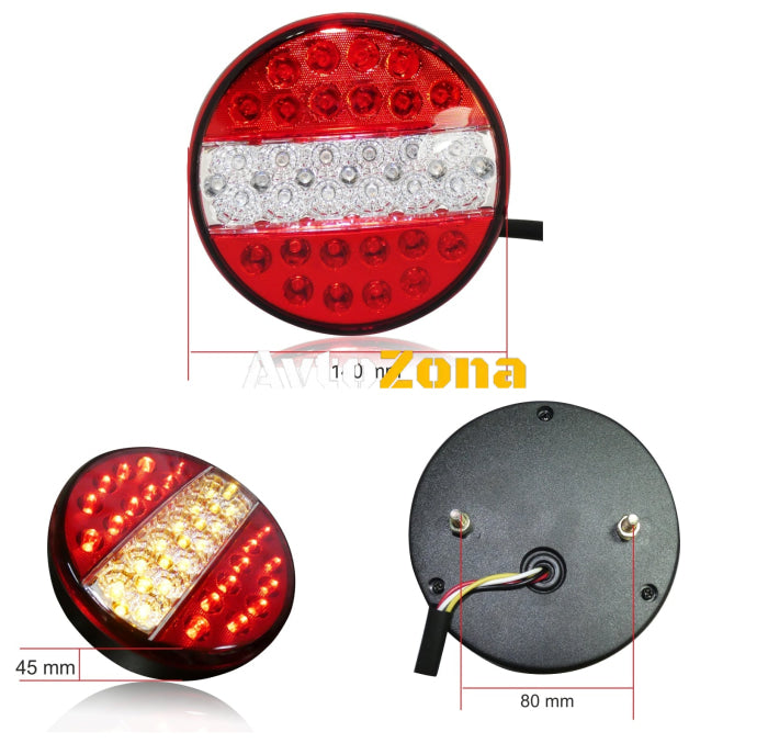 LED Диоден стоп тип хамбургер 12V 24V Волта бус камион ТИР ремарке - Avtozona