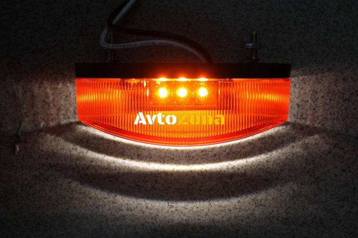 LED Диоднa Светлинa Вертикален Висящ Монтаж Предна Задна ЛЕД Лампа Бяло Червено 6 Диода 12V/24V E-Mark - Avtozona