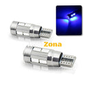 Лед Крушка За Габарит Т10 W5W LED 10 SMD Canbus 12V Синя Светлина - Avtozona