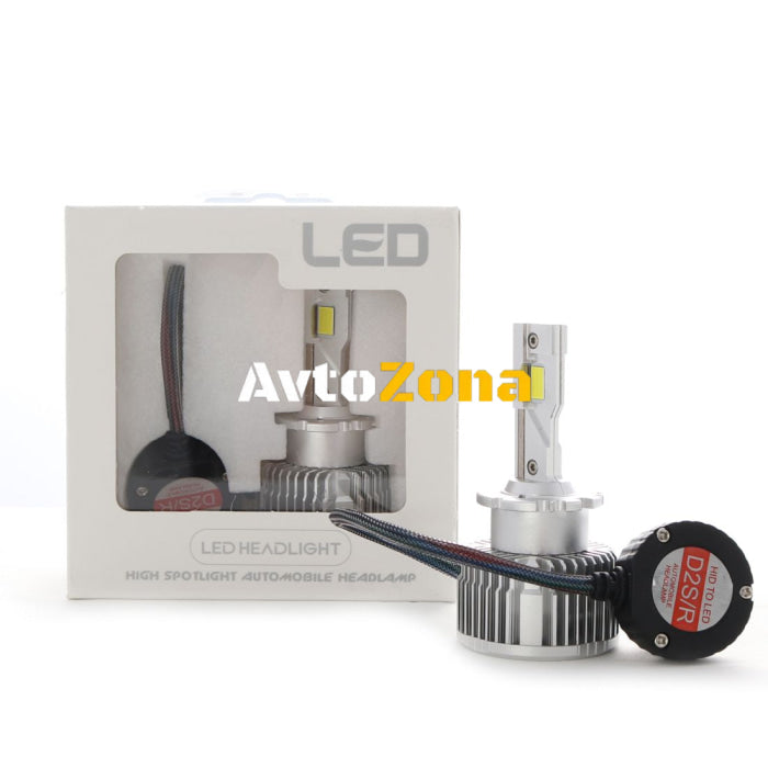 Лед крушки - Led система D2S D2R за подмяна на фабричен ксенон 50W - Canbus 6000K - 100% по силни от фабричен ксенон - Avtozona