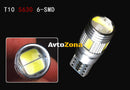 Лед Крушки За Габарит Т10 W5W LED 6 SMD Canbus 12V Бяла Светлина - Avtozona