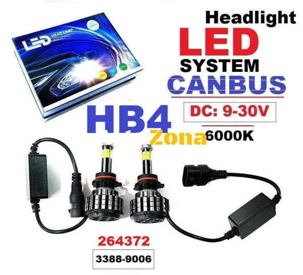 Led Крушки CANBUS -HB4 - (2 бр.) - Avtozona