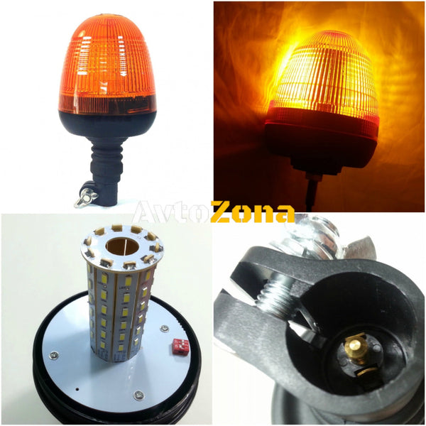 LED ЛЕД Аварийна/сигнална лампиа Маяк буркан 12/24V - Avtozona