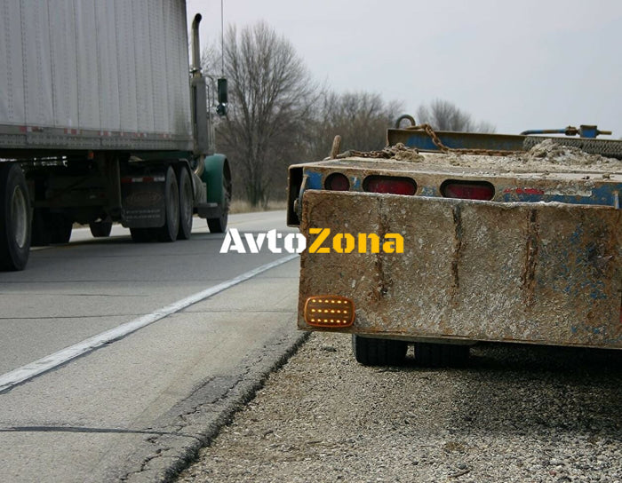 LED ЛЕД Аварийна/сигнална лампиа Маяк буркан с магнит 12/24V - Avtozona