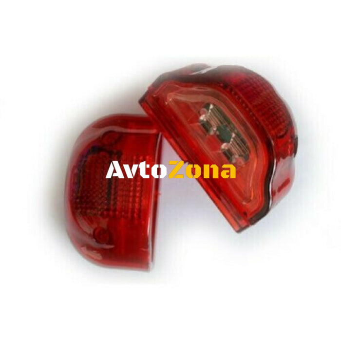 LED Лед Диоден Плафон Oсветление за Регистрационен Номер,12V - 24V За Ремарке Бус Каравана Платформа Червен - Avtozona