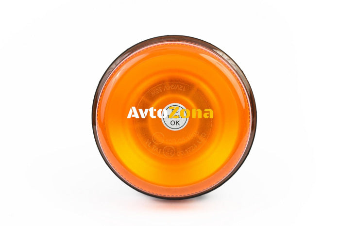 LED Лед Диодна Аварийна Сигнална Лампа Маяк Буркан 12/24V Блиц Slim E-Mark 12 Диода - Avtozona