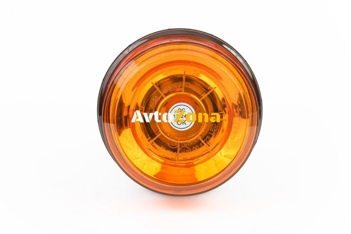 LED Лед Диодна Аварийна Сигнална Лампа Маяк Буркан 12/24V Блиц Slim E-Mark 12 SMD - Avtozona