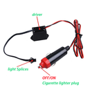 LED ЛЕД Диодна интериорна светеща лента за табло синя светлина 12V 2м амбиентно осветление - Avtozona