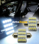 LED Лед Диодни Крушки 16 SMD 5050 31мм 36мм 39мм 41мм 12V Бяла Светлина - Avtozona