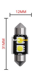 LED Лед Диодни Крушки 2/3/4 SMD 5050 31мм 36мм 39мм 41мм 12V Бяла Светлина Canbus Error Free Bez Грешки - Avtozona