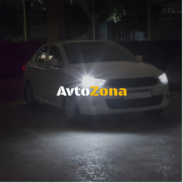 LED Лед Диодни Крушки За Габарит Силикон COB Т10 W5W 300lm 12V Бели - Avtozona