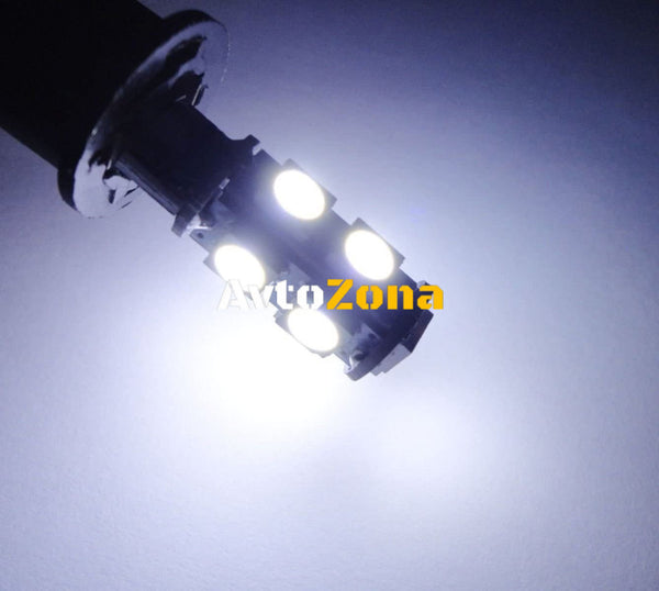 LED Лед Диодни Крушки За Габарит Т10-5050 W5W 9 SMD 12V Бяла - Avtozona